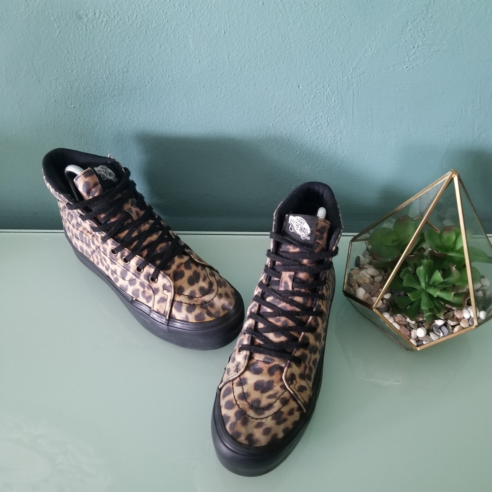 Vans Sk8 Hi Platform Leopard Print